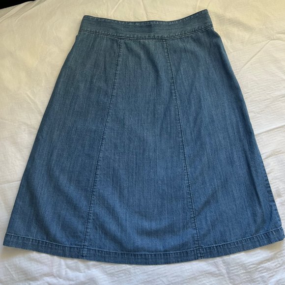 J Crew Buttoned Skirt Sz 6P - Picture 9 of 9